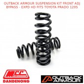 OUTBACK ARMOUR SUSPENSION KIT FRONT ADJ BYPASS - EXPD HD FITS TOYOTA PRADO 120S